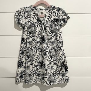 Black and white printed dress